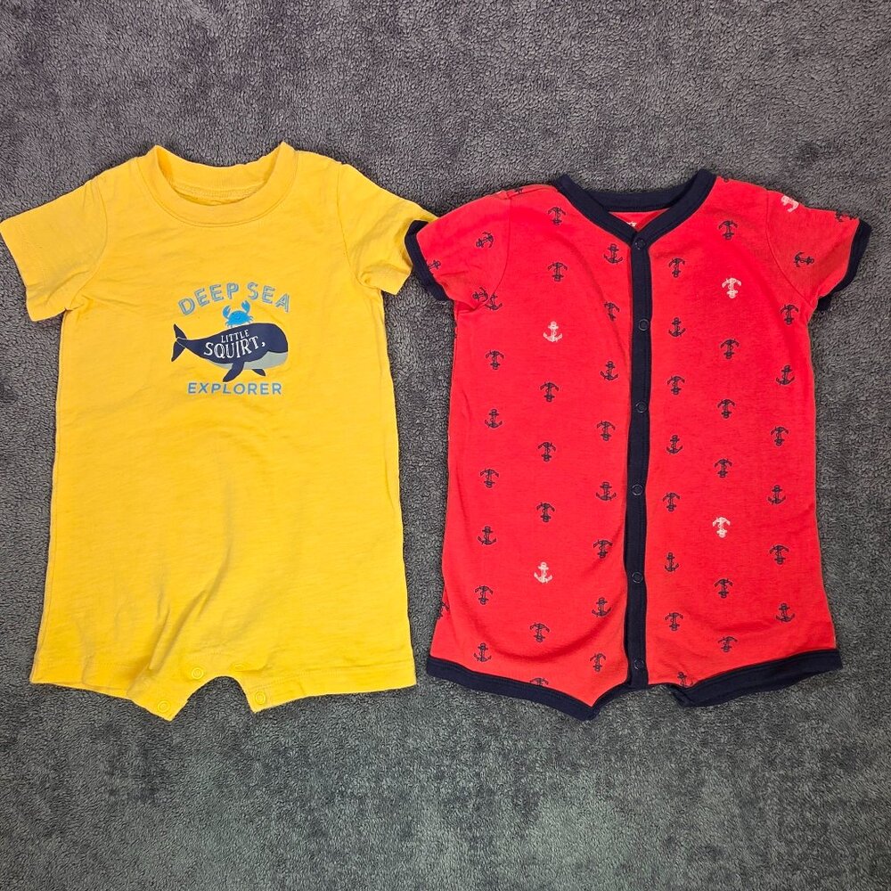 Carter’s 12M Nautical Romper Bundle Anchor & Explorer